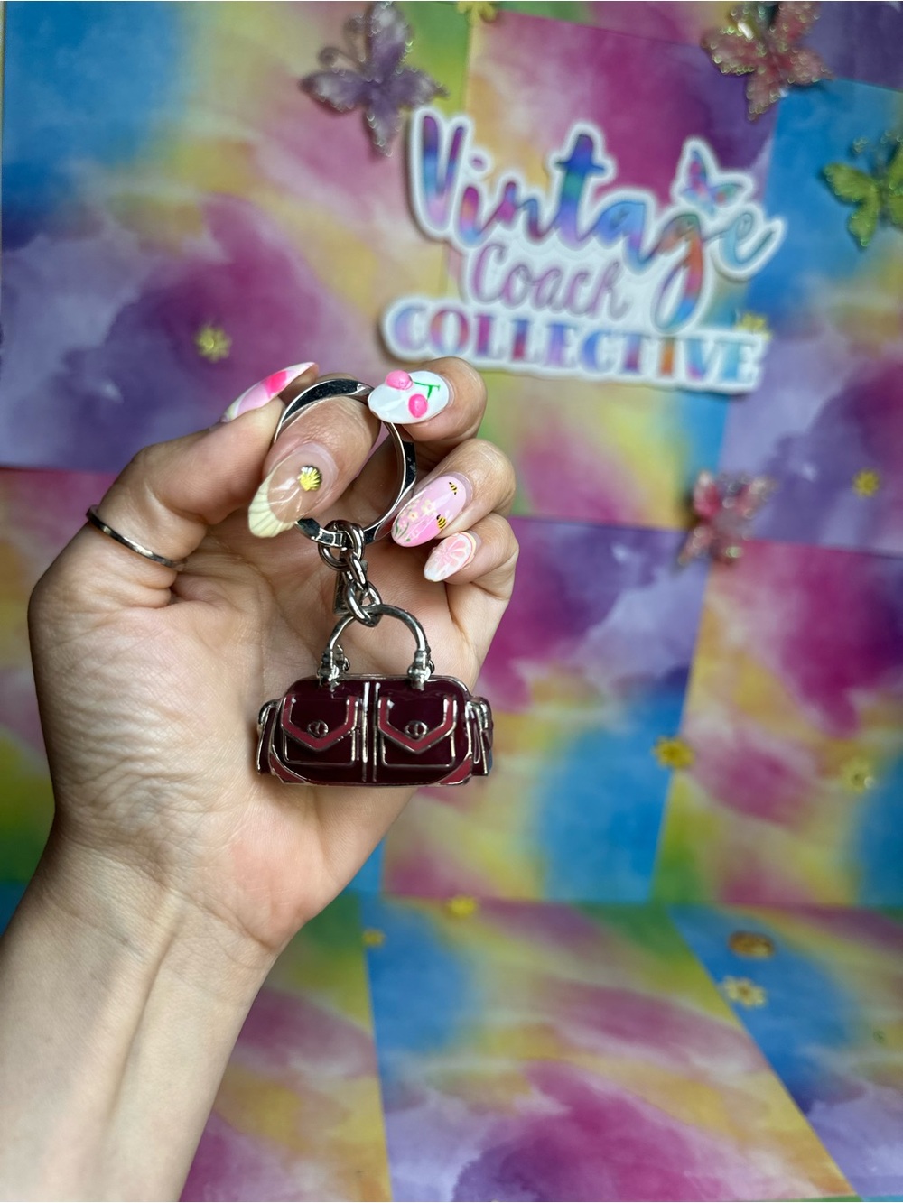 Coach bag charm